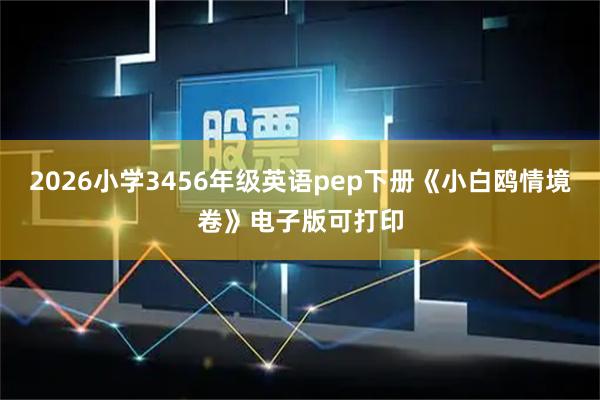 2026小学3456年级英语pep下册《小白鸥情境卷》电子版可打印