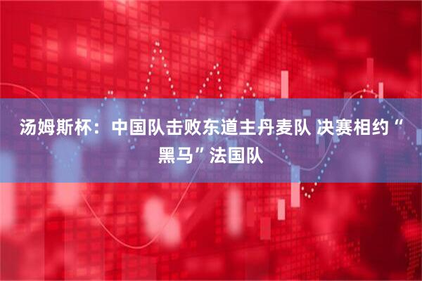 汤姆斯杯：中国队击败东道主丹麦队 决赛相约“黑马”法国队