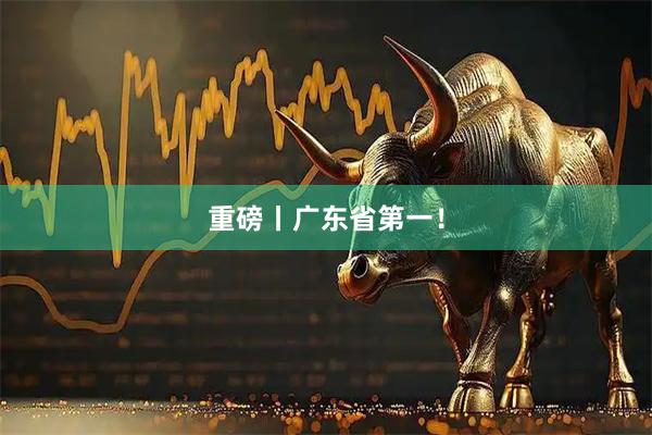 重磅丨广东省第一！